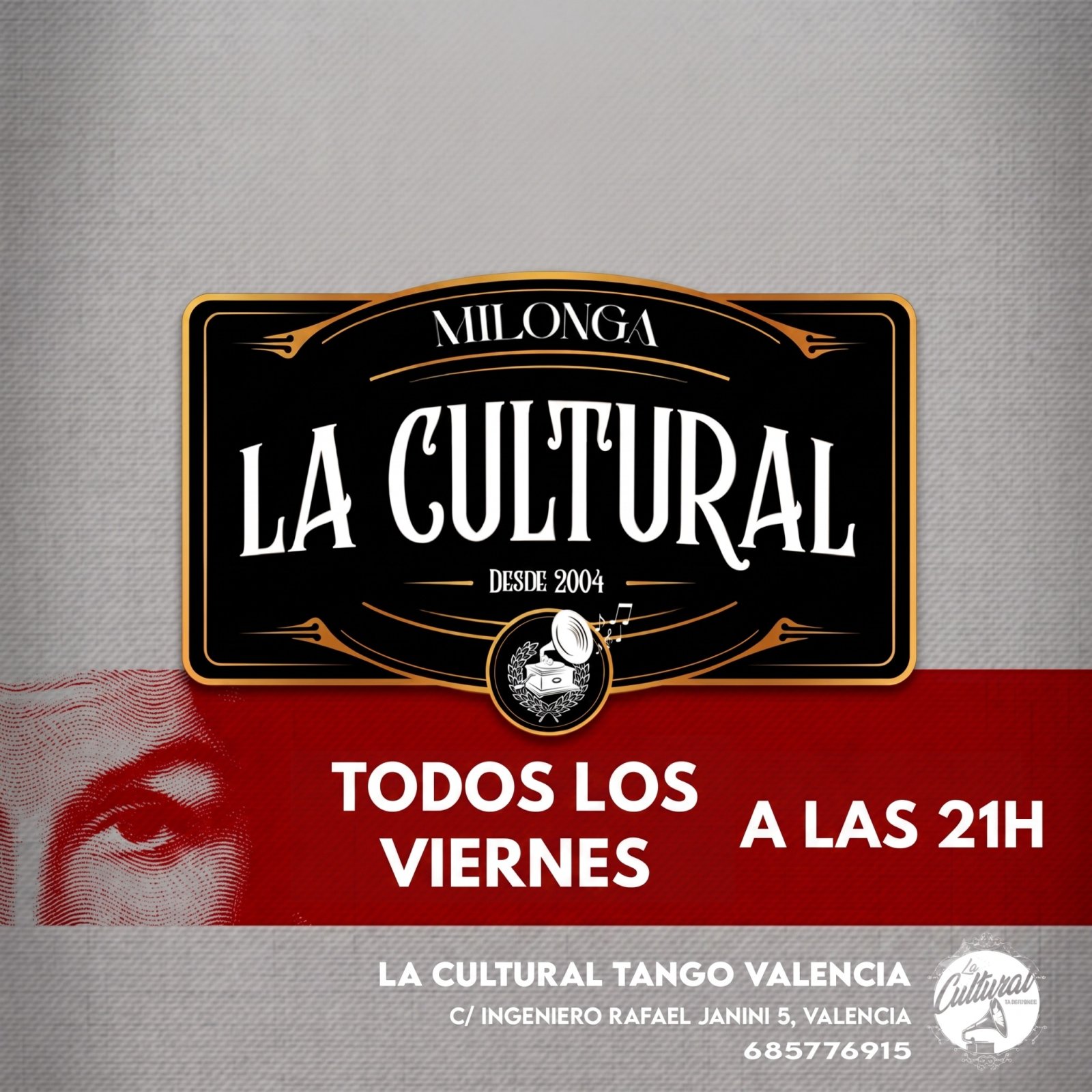Milonga La Cultural poster