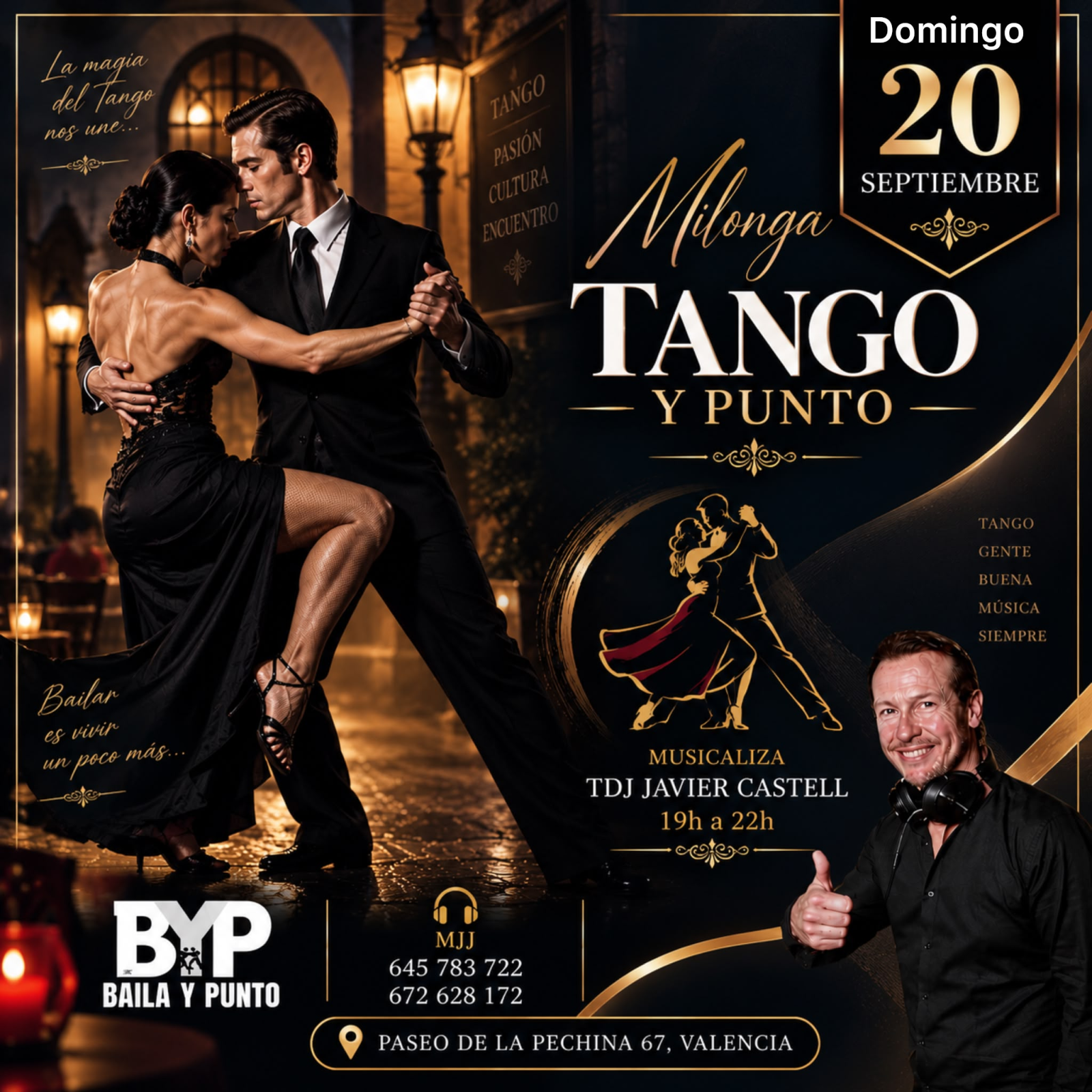 Milonga Tango y Punto poster