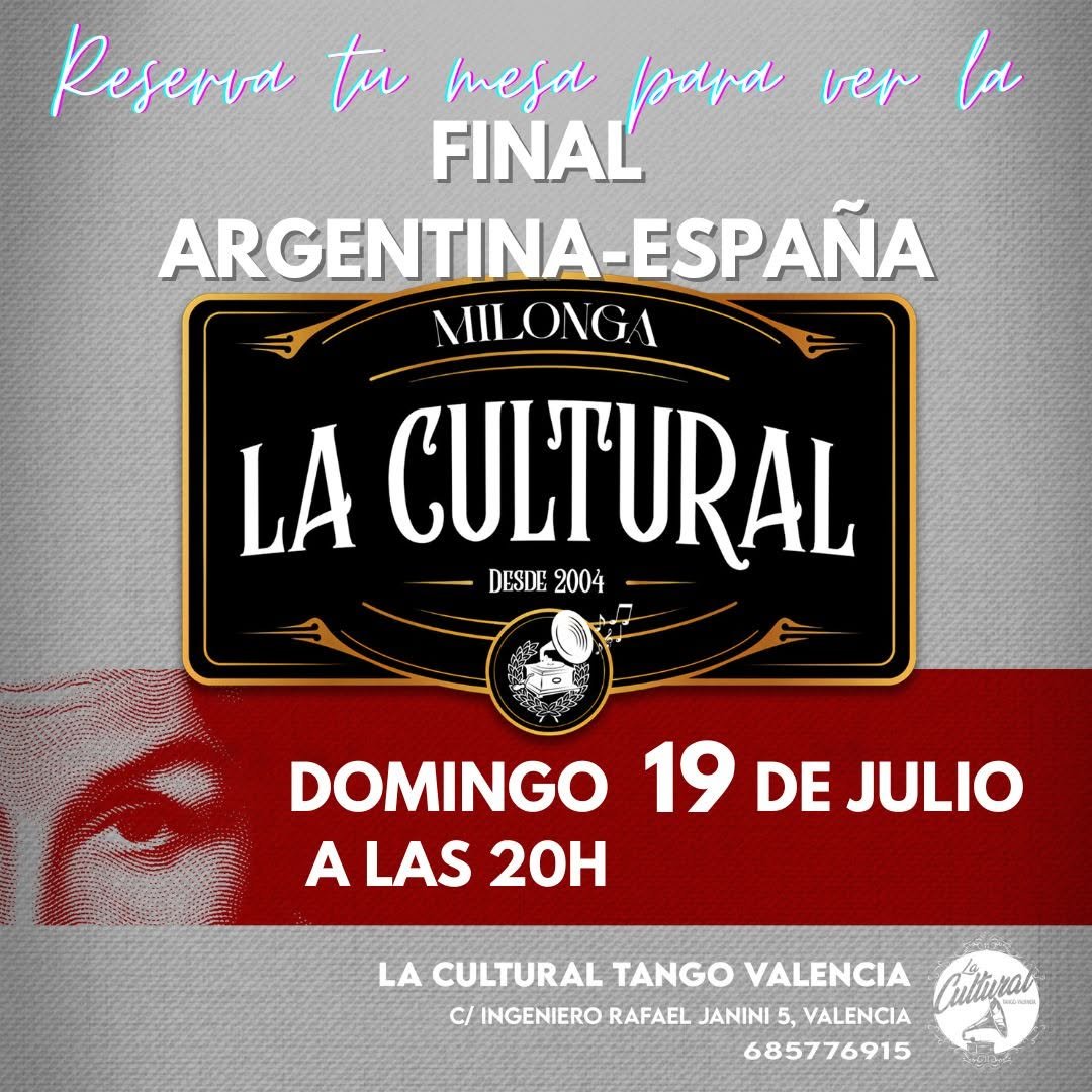 Milonga La Cultural poster